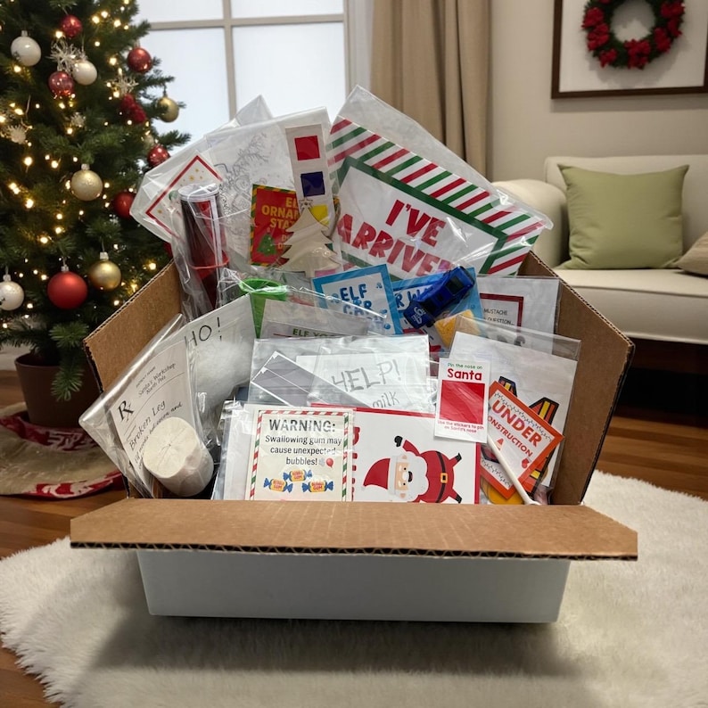 24 Day Elf Kit 2025, Christmas Elf Activities, Pre-Planned Scenes image 2