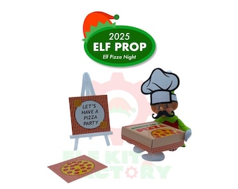 Elf Pizza Party Prop, Elf Activity Kit