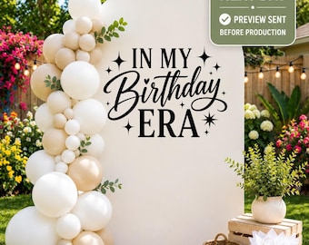 Custom Backdrop Vinyl Decal – Event Backdrop Sign, Baby Shower Decor, Birthday Party Backdrop, Wedding Welcome Sign, Personalized Name Decal