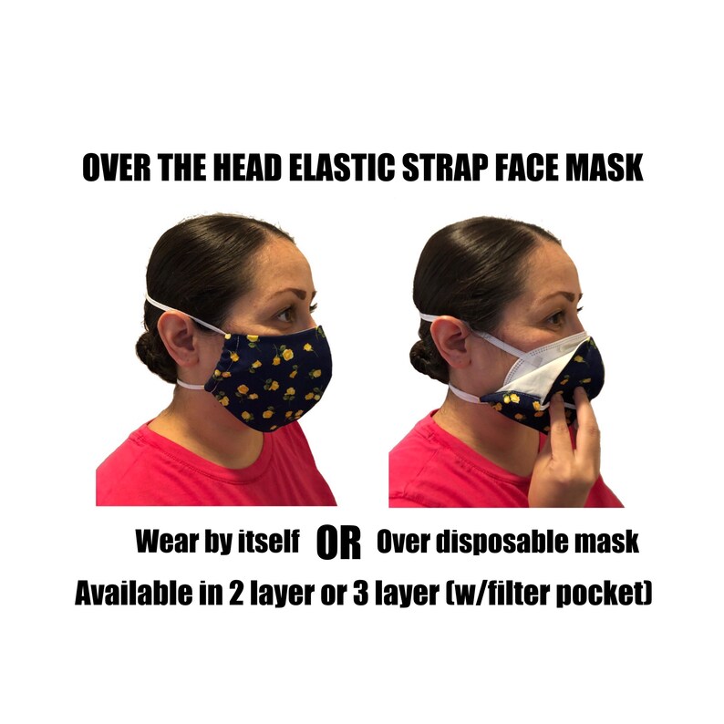 Over the Head Face Mask for Adults Blue Marble Face Mask Etsy