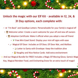 Elf Kit 2023, 12, 24, & 31 Days Of Christmas, Elf Props, Elf Accessories, Elf Mischief, Elf Activities, Elf Antics, Christmas Activities image 3