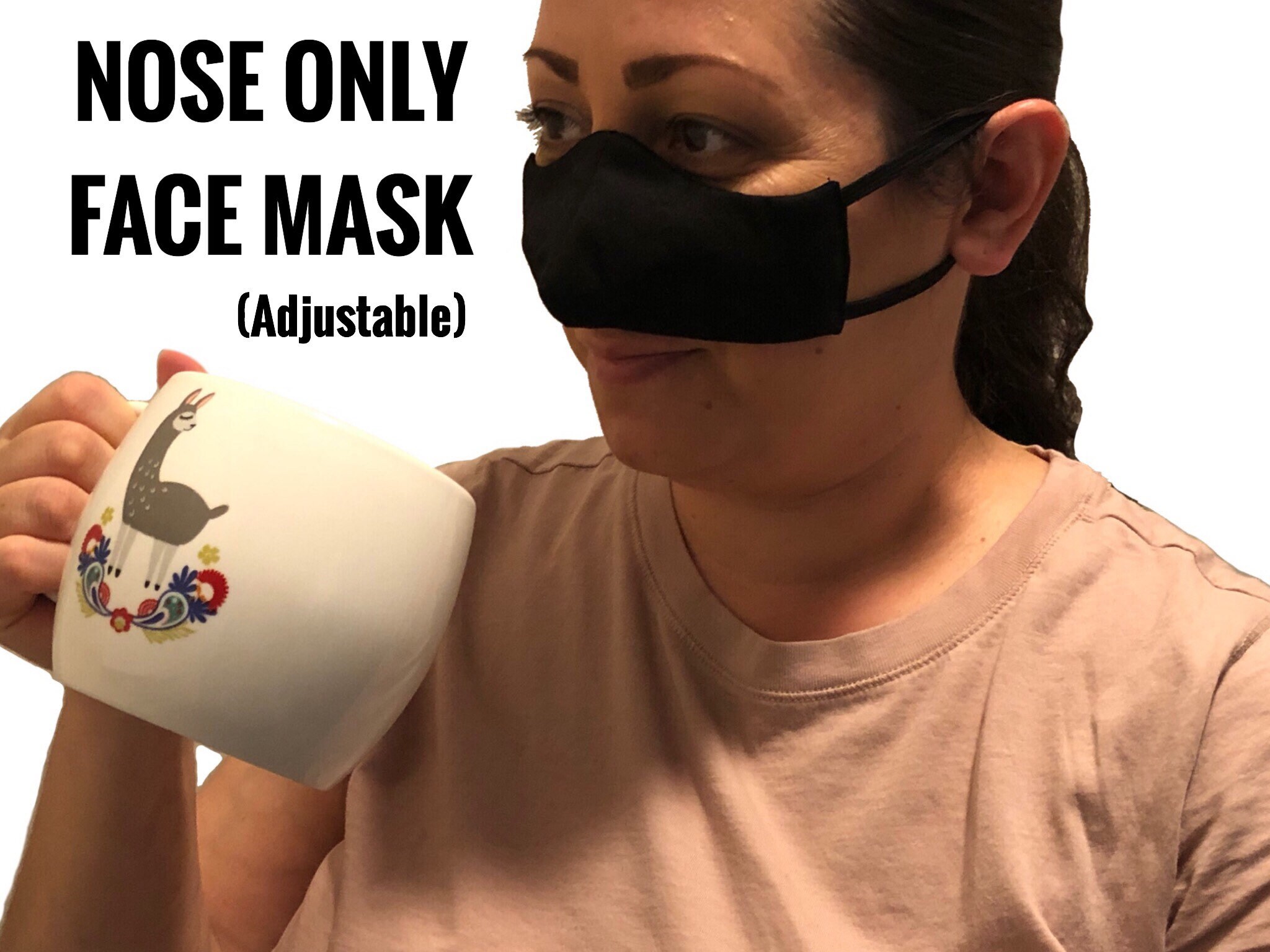 Nose Mask Nose Only Face Mask For Eating & Drinking Nose Etsy