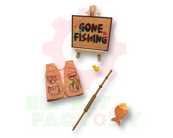 Elf Fishing Prop - Elf props - Elf Kit - Elf Accessories - Gone fishing