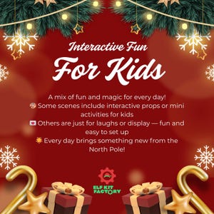 24 Day Elf Kit 2025, Christmas Elf Activities, Pre-Planned Scenes image 7
