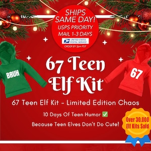 Teen Elf Mischief Kit – 10 Days of Sarcastic Holiday Fun