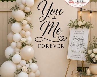 Custom Backdrop Vinyl Decal – Event Backdrop Sign, Baby Shower Decor, Birthday Party Backdrop, Wedding Welcome Sign, Personalized Name Decal