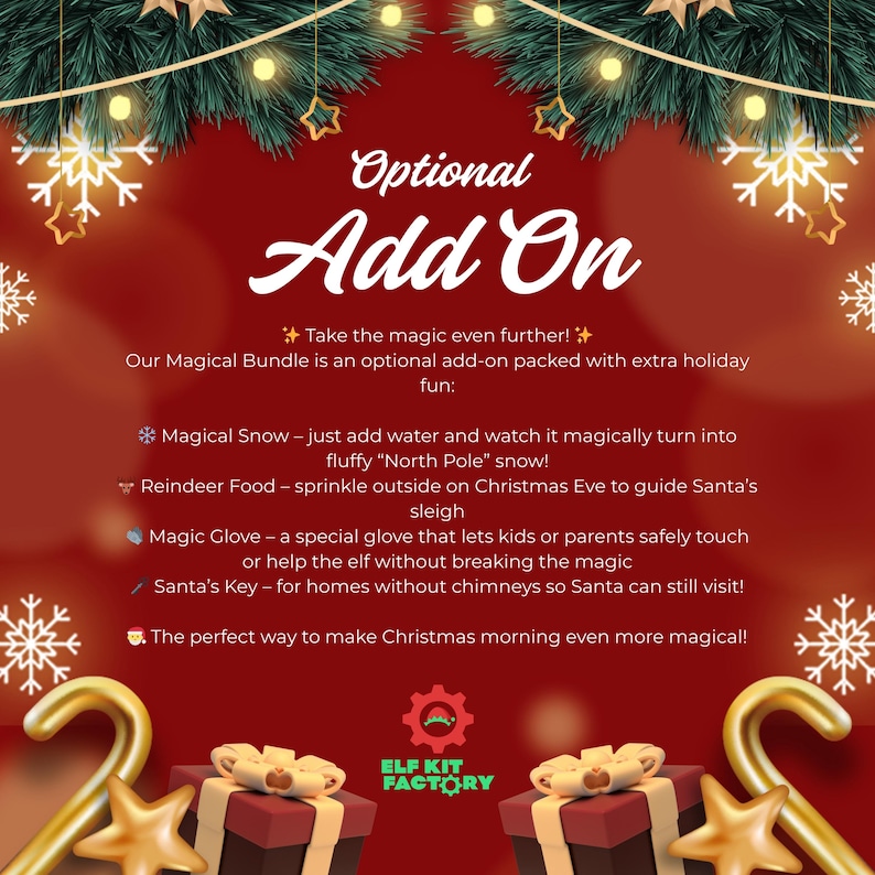 24 Day Elf Kit 2025, Christmas Elf Activities, Pre-Planned Scenes image 8