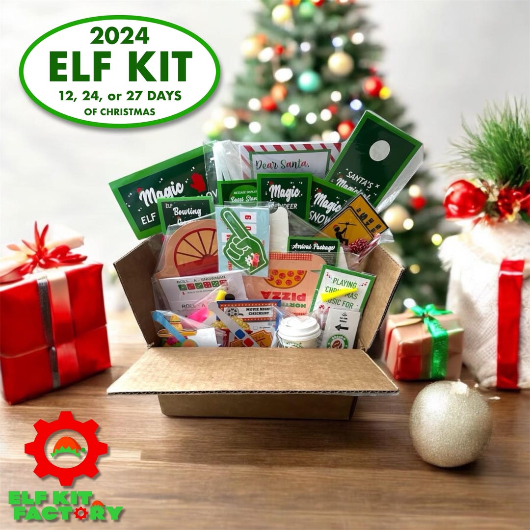 Elf Kit 2024, 12, 24, or 27 Days of Christmas, Elf Props, Elf Accessories, Elf Mischief, Elf Activities, Elf Antics, Christmas Activities