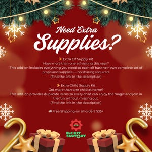 24 Day Elf Kit 2025, Christmas Elf Activities, Pre-Planned Scenes image 6