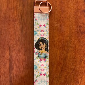 Handmade Princess Jasmine Key Fob Wristlet