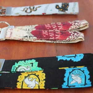 Key Fob, Key Chain, Key Lanyard, Key Wristlets Movie Pop Icon Patterns