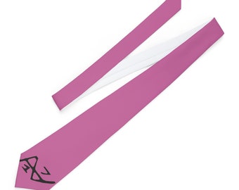 A17 LOGO Pink Necktie