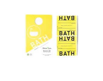 ROOM ID Moving System: Color Coded Room Stickers & Door Signs