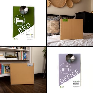 ROOM ID™ Moving System Color Coded Moving Labels and Door Signs Box stickers, moving tags, moving box labels BoxOps Organization image 6