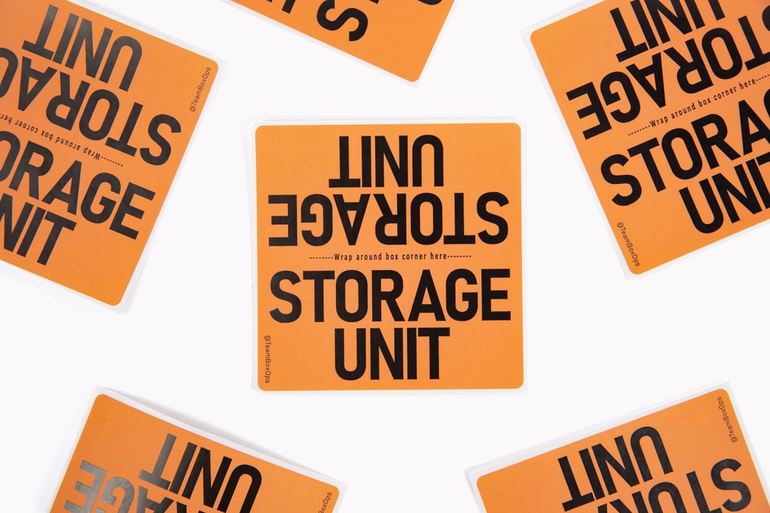 STORAGE UNIT Moving Labels Color coded moving stickers for - Etsy ...