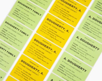 Lost & Found Contact Labels: Custom Moving Labels for Boxes and HHGs