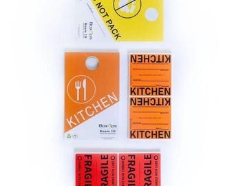 PRO MOVR XL Kit: Color Coded Moving Labels and Door Signs