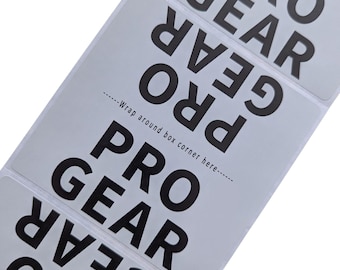 PRO GEAR Moving Labels: Military PCS & Government Relocation (4x4 Wrap-Around)