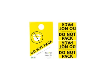 DO NOT PACK Moving Day Tools | Color Coded Moving Labels & Door Signs for Moving Box Organization | relocation, military pcs moves | BoxOps
