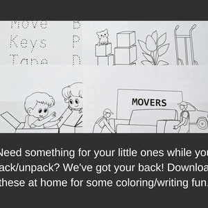 Coloring & Letter Tracing Printables | Moving Fun for Kids | DIGITAL ...