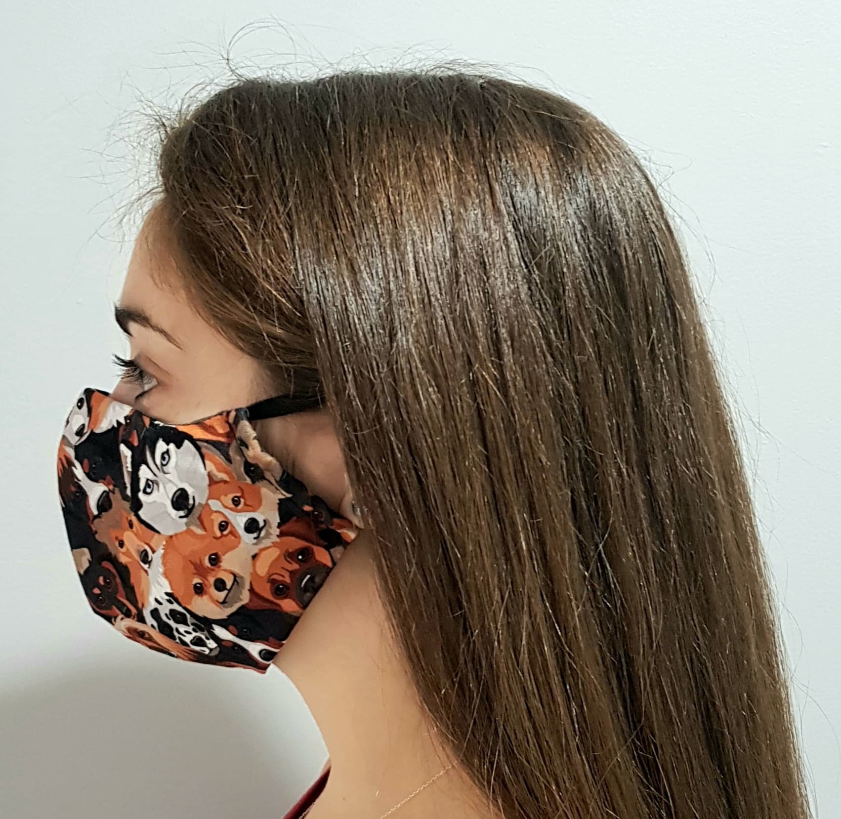 100 Cotton Face Mask / Dog Print Face Mask / Canine Print Etsy