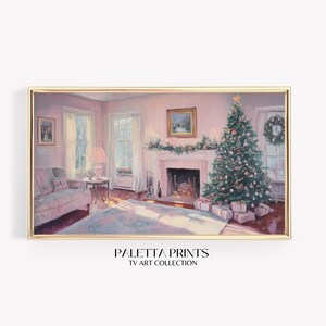 Samsung TV Pink Christmas Home Artwork| Aesthetic Frame TV Art | Holiday Frame TV Art| Girly Christmas Decor| Cute Christmas Tv Art