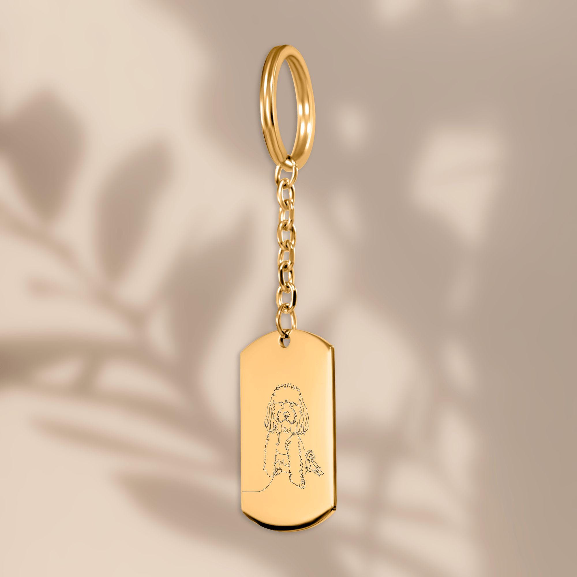 Personalise Cockapoo Keychain - Etsy