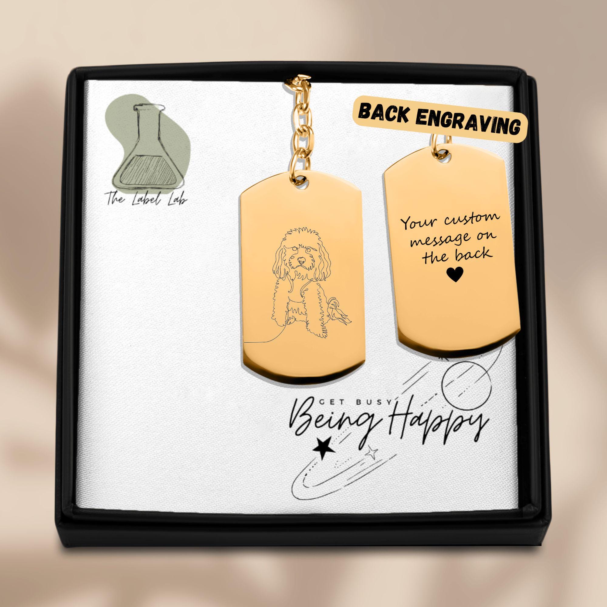 Personalise Cockapoo Keychain - Etsy