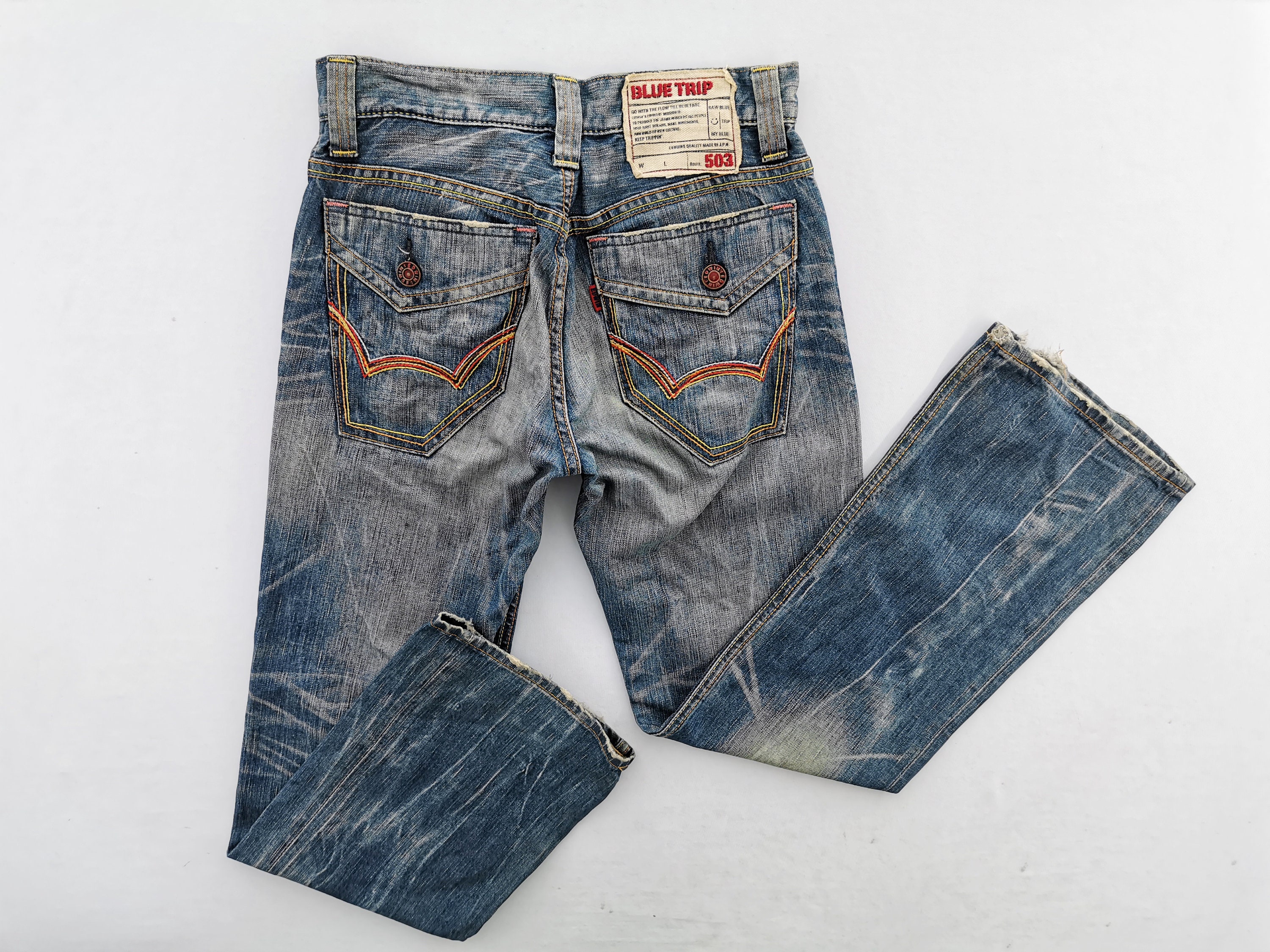 Edwin Jeans Vintage Edwin 503 Blue Trip Denim Jeans Size 28 Edwin Jeans Vintage Edwin 503 Blue Trip Denim Jeans Size 28