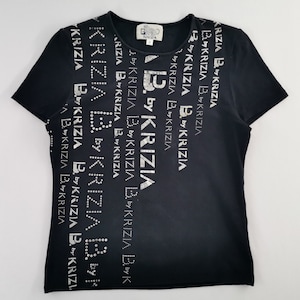 Krizia Shirt Vintage Krizia Over Print Womens T Shirt Size M