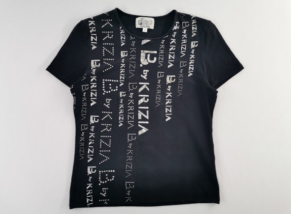 Krizia Shirt Vintage Krizia Over Print Womens T Shirt Size M - Etsy
