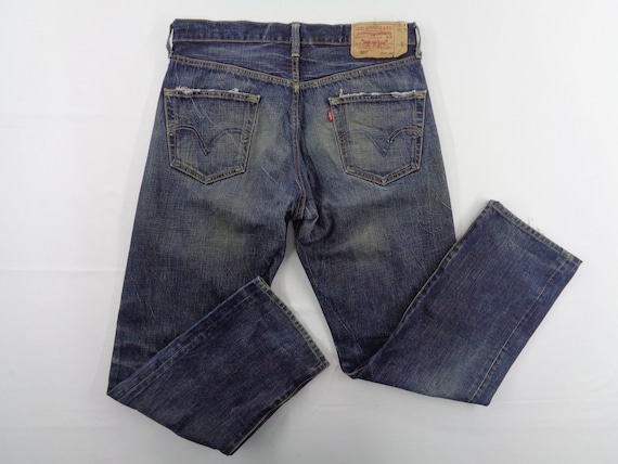 Levis Jeans Vintage Distressed Size 34 Levis 501 J