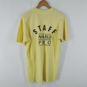 マルイ ワールド サーフィン プロ シャツ ヴィンテージ 80年代 マルイ ワールド サーフィン プロ '89 日本製 USA製 Tシャツ サイズ L