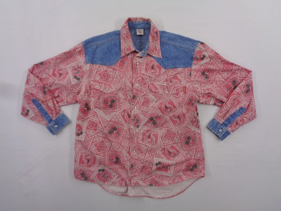 Mickey Mouse Shirt Mickey Mouse Button Down Shirt