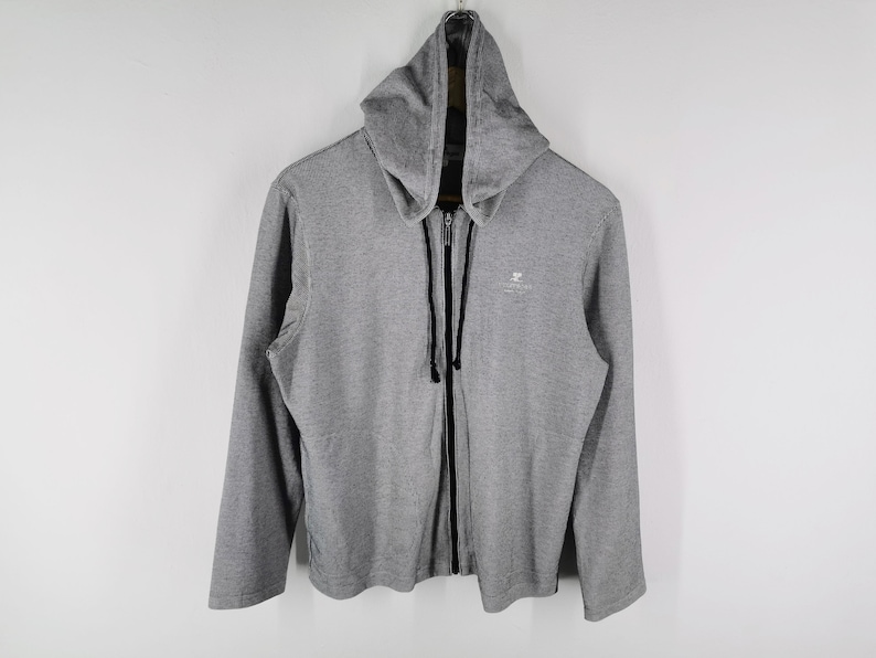 Courrèges Jacket 90's Vintage Courrèges Hoodie Track Jacket Size M image 1