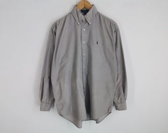 Camisa vintage de pana Polo Ralph Lauren con botones, talla XL