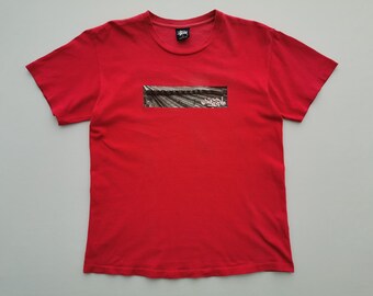Stussy Shirt Vintage 90s Stussy Made in USA Train Graffiti T Shirt  