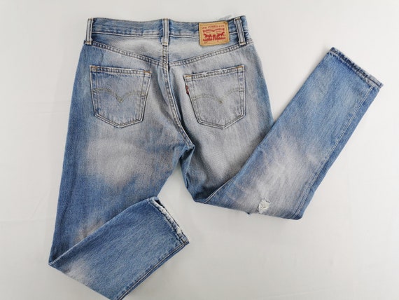 Levis 501 Jeans Distressed Levis 501 Denim Jeans S