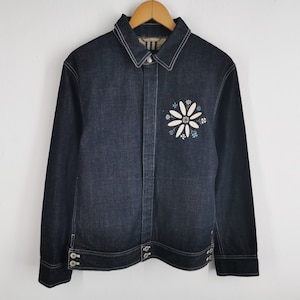Burberry Jacket Vintage 90s Burberry Denim Jacket Size L