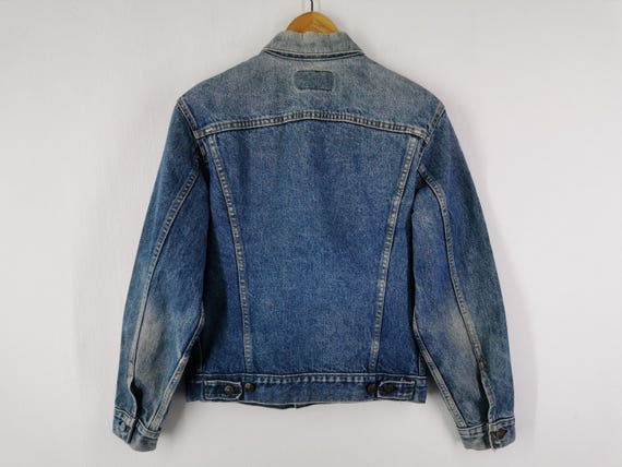 Levis Distressed Jacket Vintage 90s Levis Lot 70506 Denim