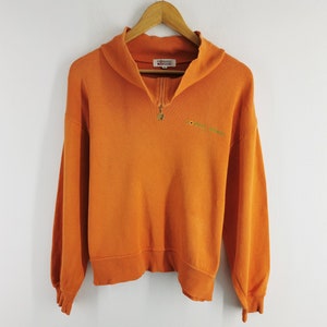 FIORUCCI Sweater Vintage 90s Fiorucci Sports Italy Pullover Women Sweatshirt Size M
