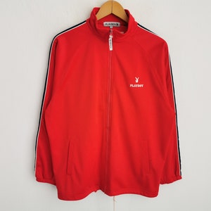 Playboy Jacket Vintage 90s Playboy Track Jacket Size XL