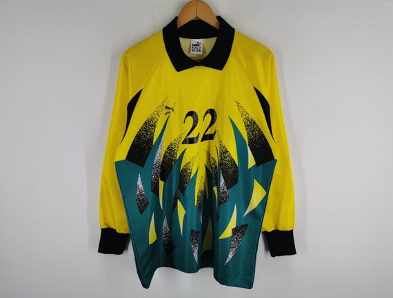 Puma Jersey Vintage 90s Puma Goalkeeper 22 Football Jersey Shirt Made in Japan Size XL Etsy