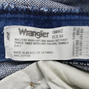 Distressed Vintage Wrangler Jeans Pants Size 33 image 7