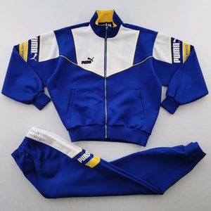 Puma Jacket Vintage Puma Multicolor Oneset Pants Track Jacket Made In Japan Size M