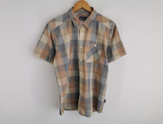 Patagonia Shirt Vintage 90s Patagonia Checkred Button up Shirt 