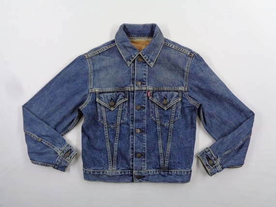 Levis Jacket Vintage Distressed Size 34 Levis 71557 Made in Japan