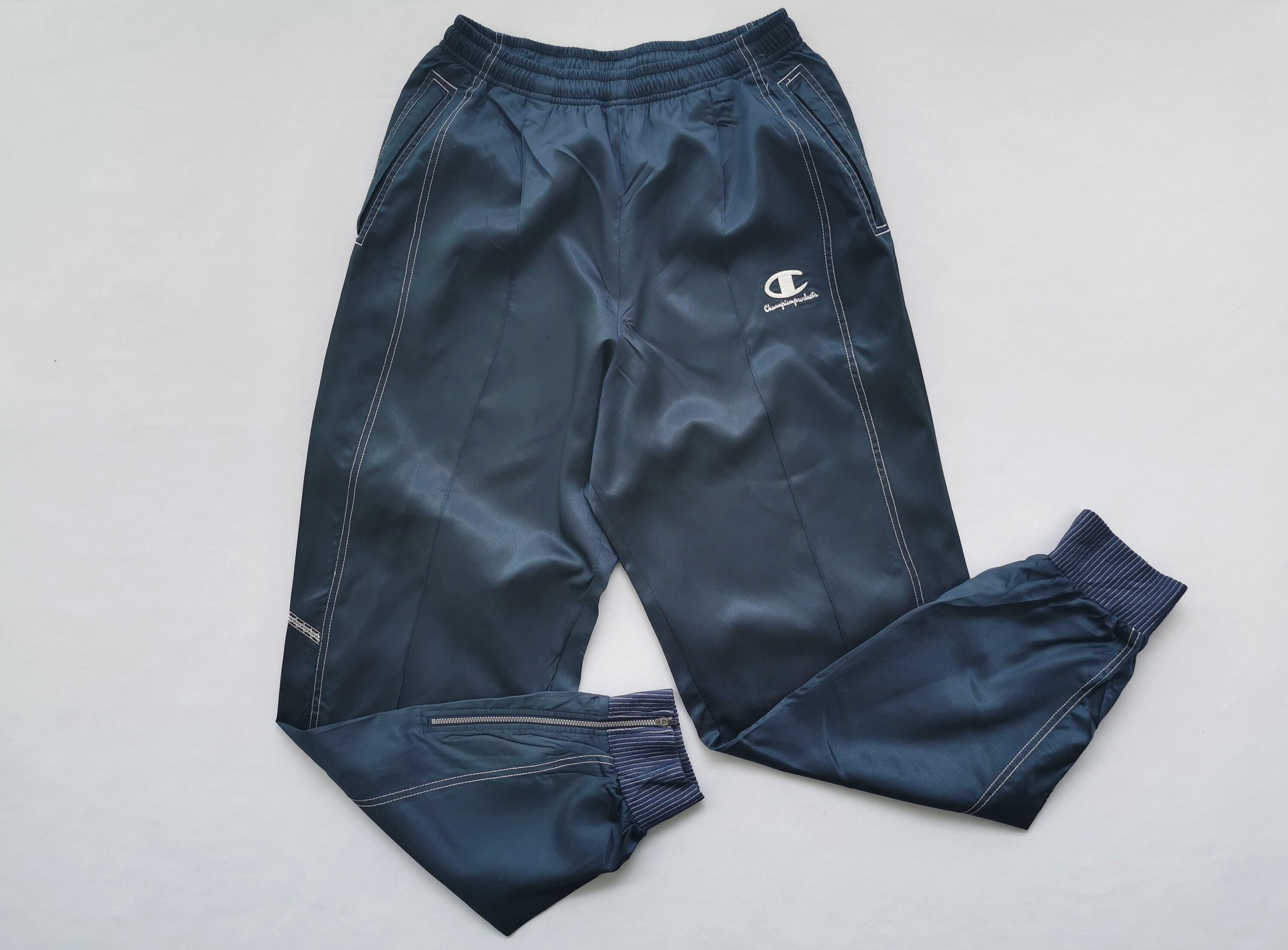 Navy blue champion track pants discount