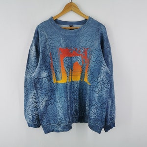Supreme Small Box Crewneck Red Tie Dye Sz XL Sweatshirt,90s