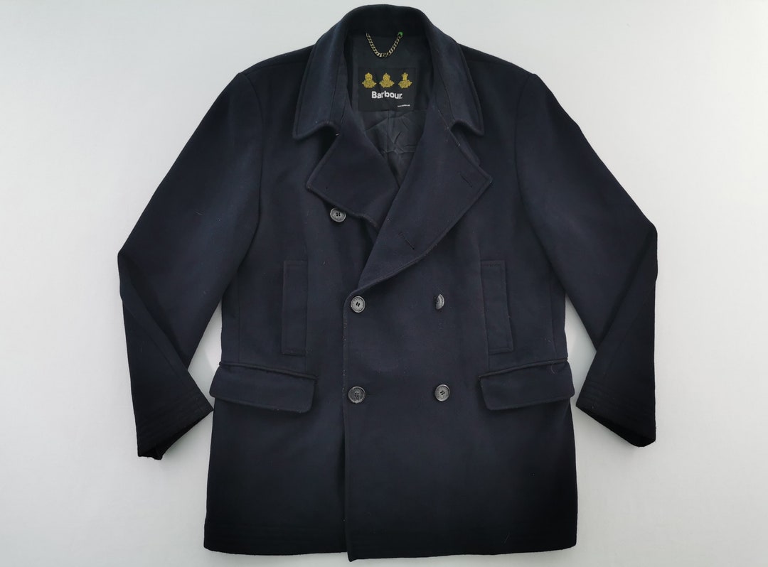 Barbour Coat Vintage Barbour Made in Bulgaria Wool Trench Coat